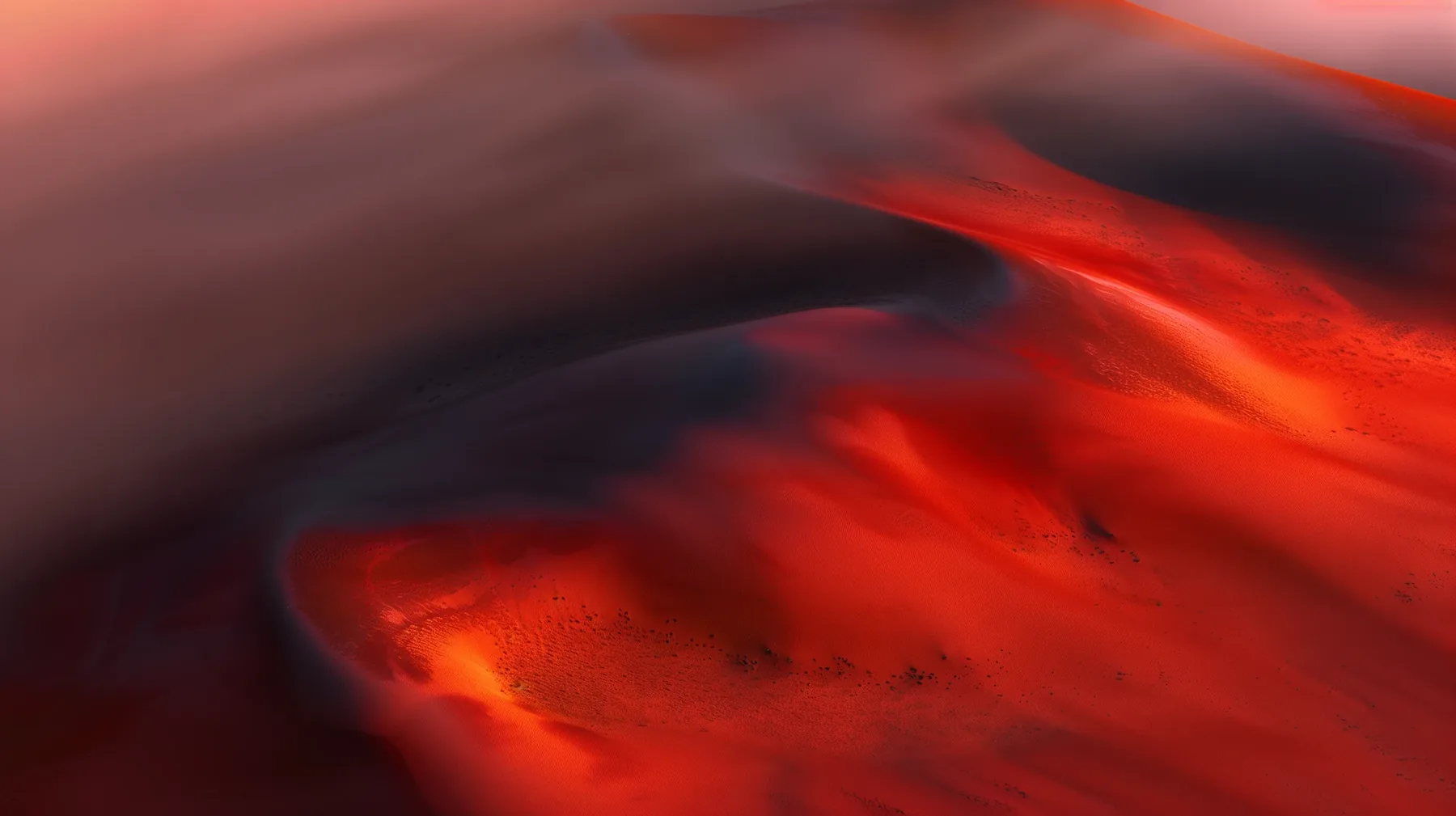 Atmospheric red abstract motion study